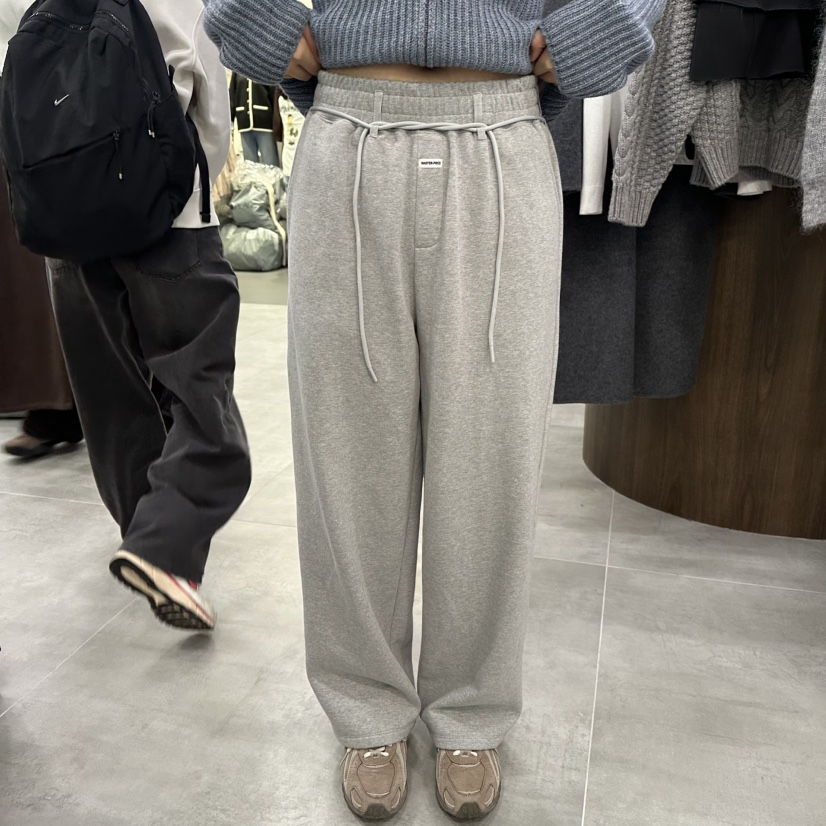 URBANSTORY/REMAKING東大門㊣直郵女裝新款時尚休閑褲含腰繩加絨腰帶Remaking/URBANSTORY休閑褲圖色2