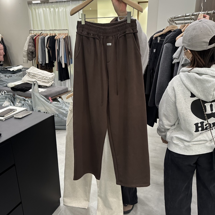 URBANSTORY/REMAKING東大門㊣直郵女裝新款時尚休閑褲含腰繩加絨腰帶Remaking/URBANSTORY休閑褲圖色3