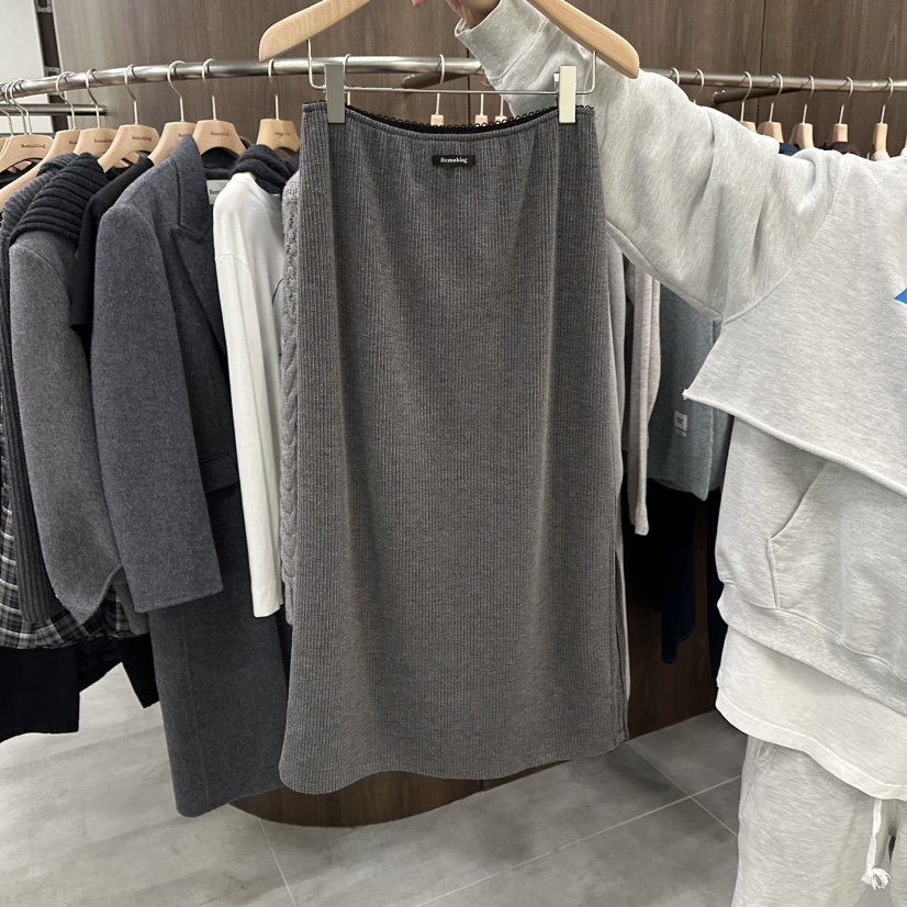 URBANSTORY/REMAKING東大門㊣直郵女士新款25秋冬職業長裙Remaking/URBANSTORY長裙圖色3