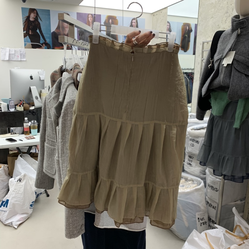 SOLD OUT韓國代購㊣女裝新款25秋冬職業推薦熱賣半身裙中短裙SOLD OUT半身裙/中短裙