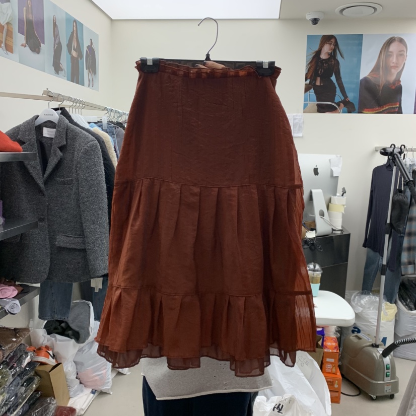 SOLD OUT韓國代購㊣女裝新款25秋冬職業推薦熱賣半身裙中短裙SOLD OUT半身裙/中短裙圖色3