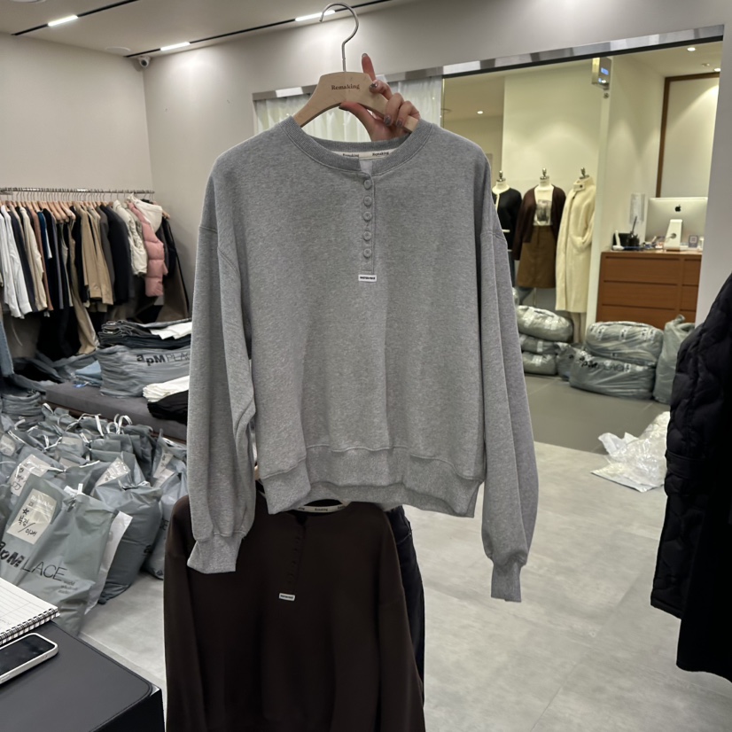 URBANSTORY/REMAKING韓國代購㊣女裝新品熱賣真品衛衣加絨Remaking/URBANSTORY衛衣圖色2