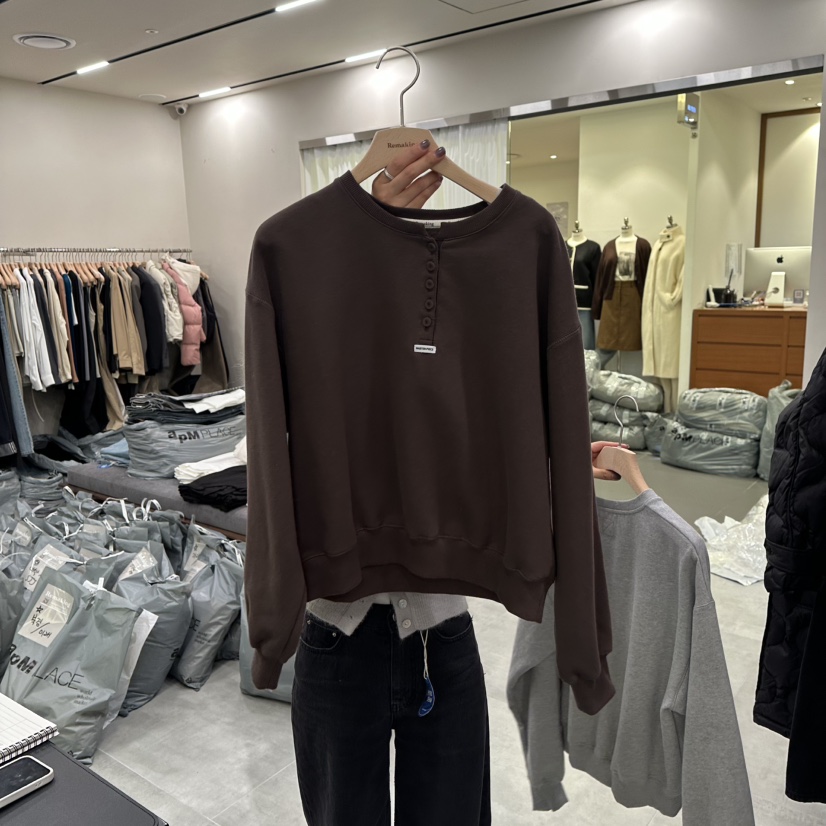 URBANSTORY/REMAKING韓國代購㊣女裝新品熱賣真品衛衣加絨Remaking/URBANSTORY衛衣圖色3