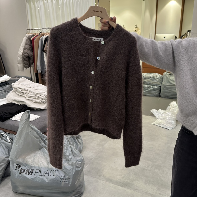 URBANSTORY/REMAKING東大門㊣實拍女裝新款職業針織衫馬海毛Remaking/URBANSTORY針織衫圖色3