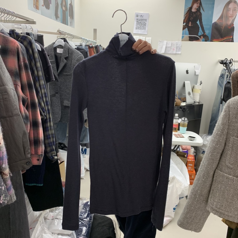 SOLD OUT韓國代購㊣女裝新品休閑真品25秋冬職業推薦長袖T恤SOLD OUT長袖T恤圖色4