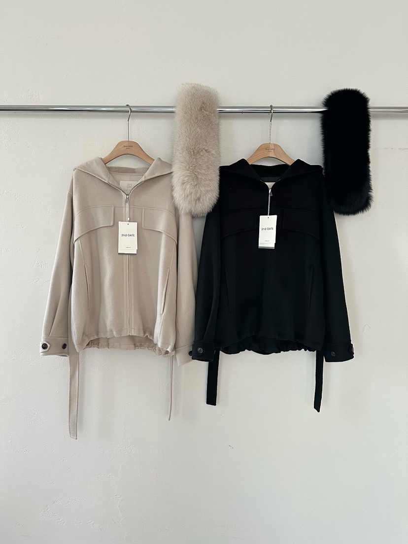 2ND GATE韓國代購㊣女裝新款職業真品短款大衣可拆卸含腰帶2ND GATE短款大衣