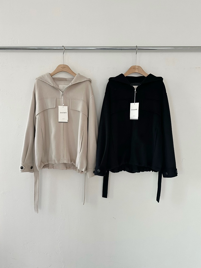 2ND GATE韓國代購㊣女裝新款職業真品短款大衣可拆卸含腰帶2ND GATE短款大衣