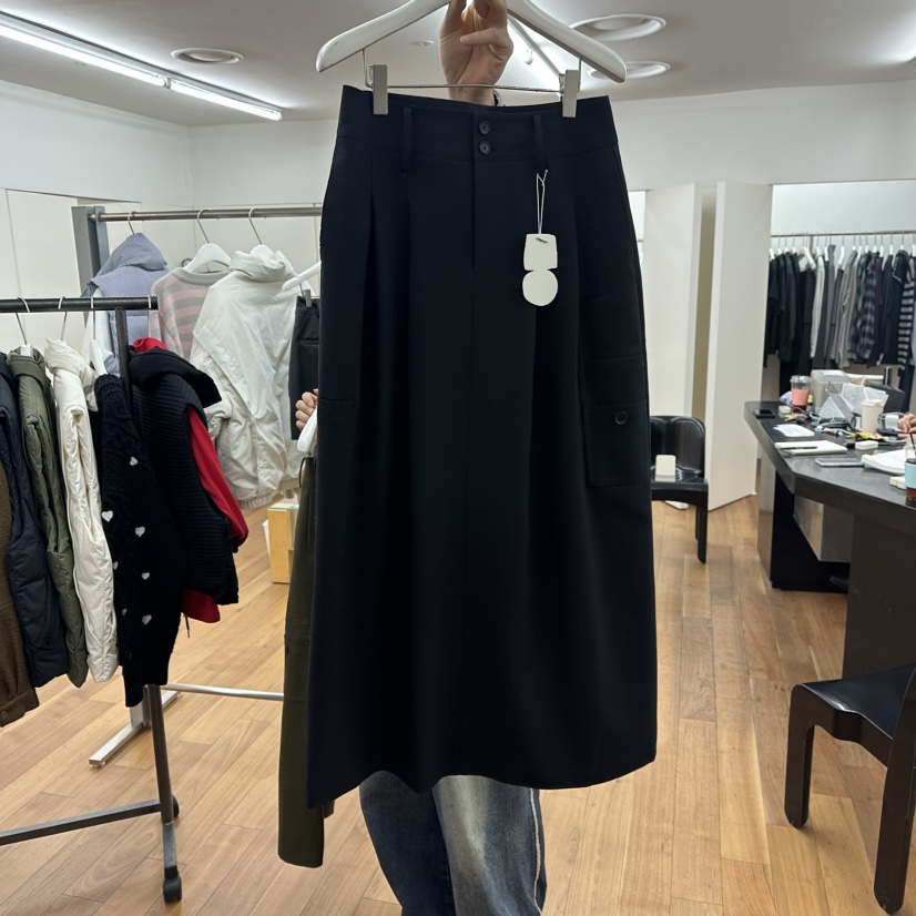 MYNAMEIS韓國直郵㊣女裝新品職業人氣時尚熱賣推薦25秋冬長裙MYNAMEIS長裙圖色2