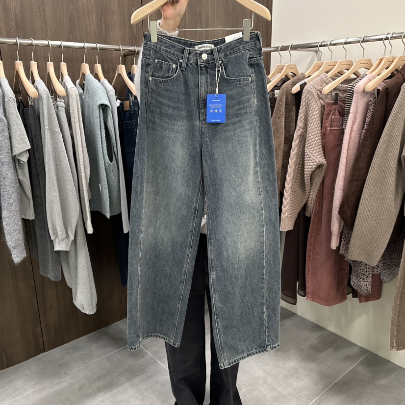 URBANSTORY/REMAKING韓國代購㊣女士新款熱賣真品休閑牛仔褲Remaking/URBANSTORY牛仔褲