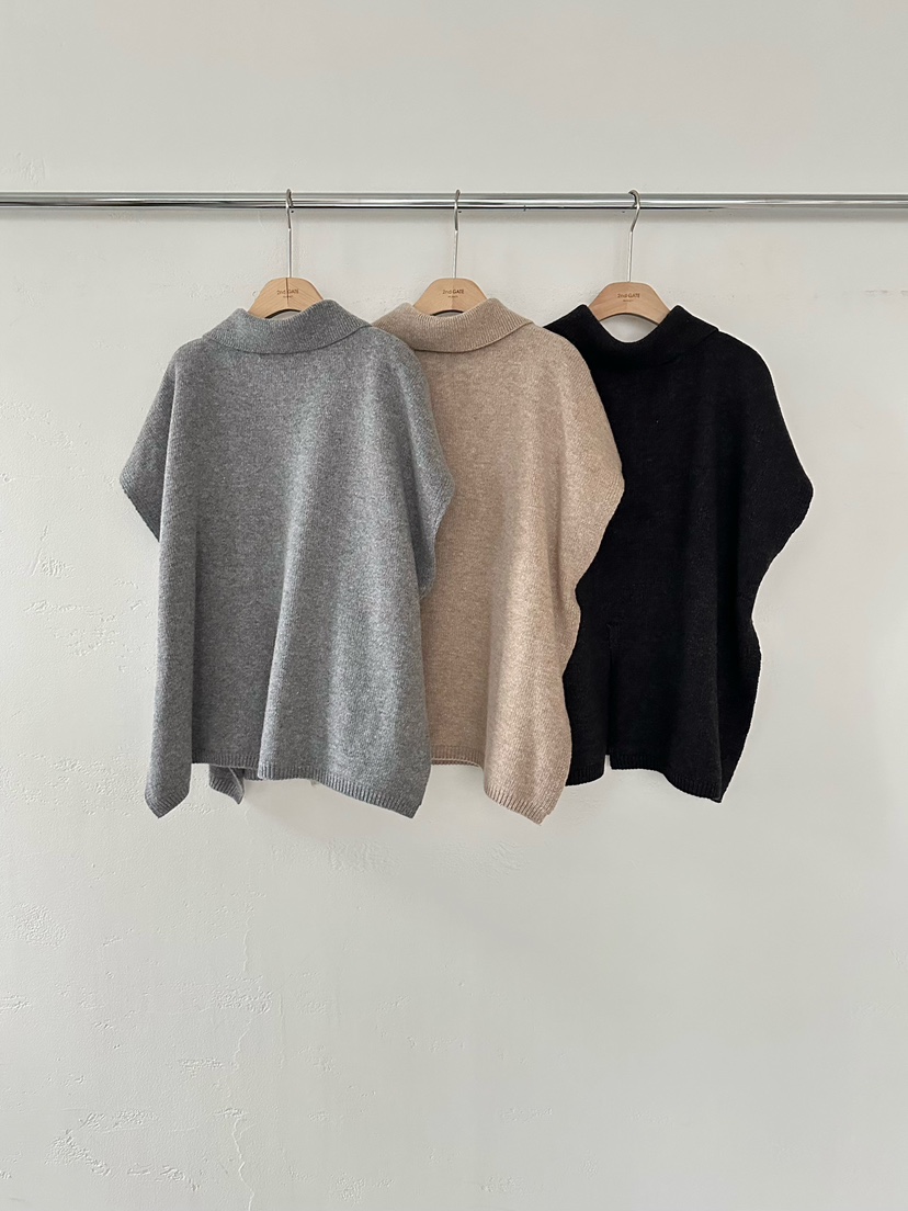 2ND GATE韓國直郵㊣女士新品時尚人氣職業休閑針織衫羊毛披肩2ND GATE針織衫