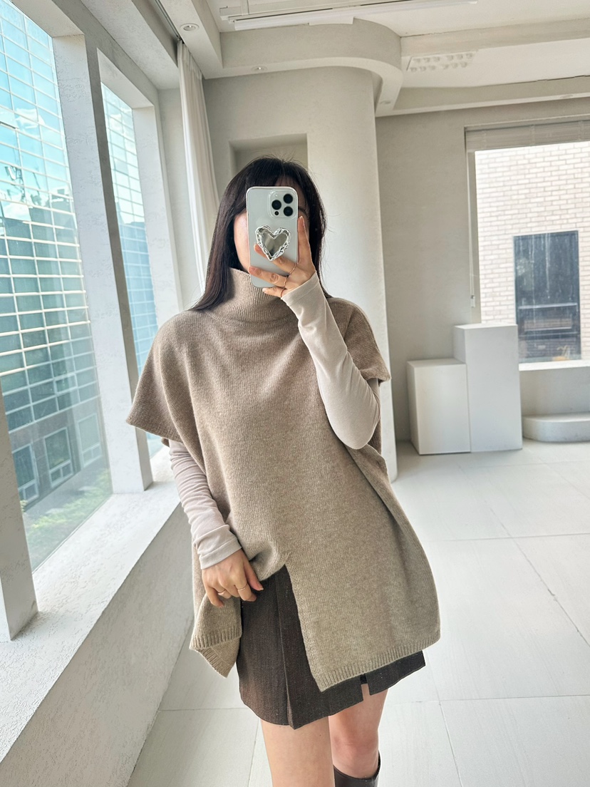 2ND GATE韓國直郵㊣女士新品時尚人氣職業休閑針織衫羊毛披肩2ND GATE針織衫