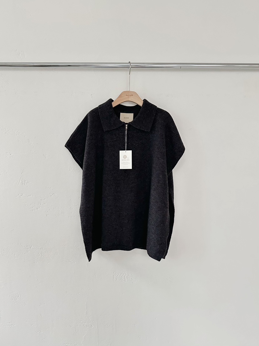 2ND GATE韓國直郵㊣女士新品時尚人氣職業休閑針織衫羊毛披肩2ND GATE針織衫圖色3