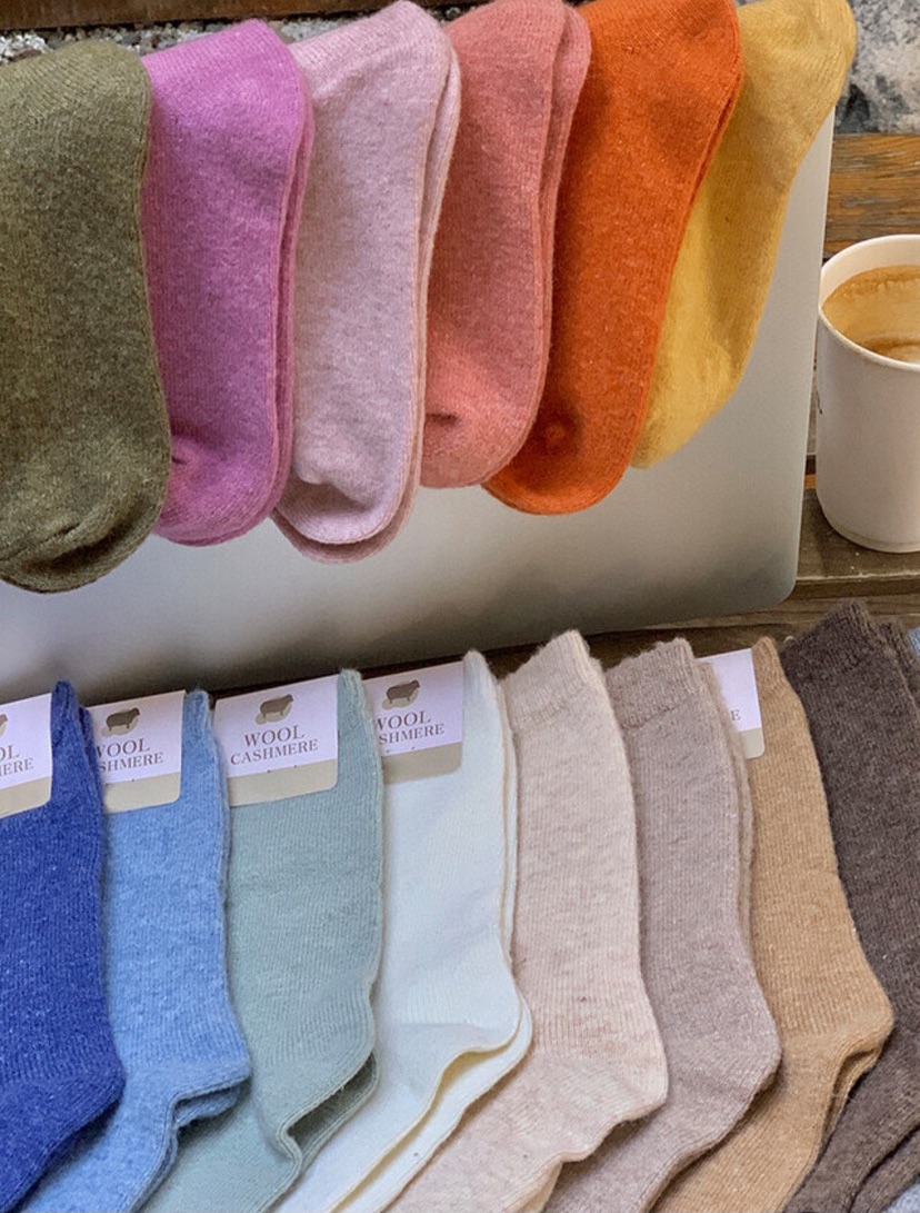 CACTUS-Q東大門㊣實拍女士新品熱賣真品休閑時尚25秋冬襪子羊毛CACTUS十雙起/可混搭襪子