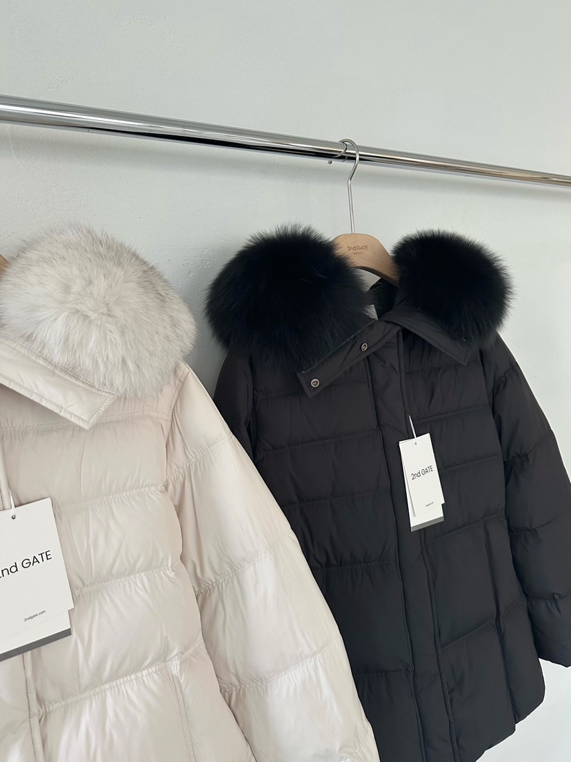2ND GATE東大門㊣代購女士新品真品25秋冬短款羽絨服含腰帶鵝絨2ND GATE短款羽絨服