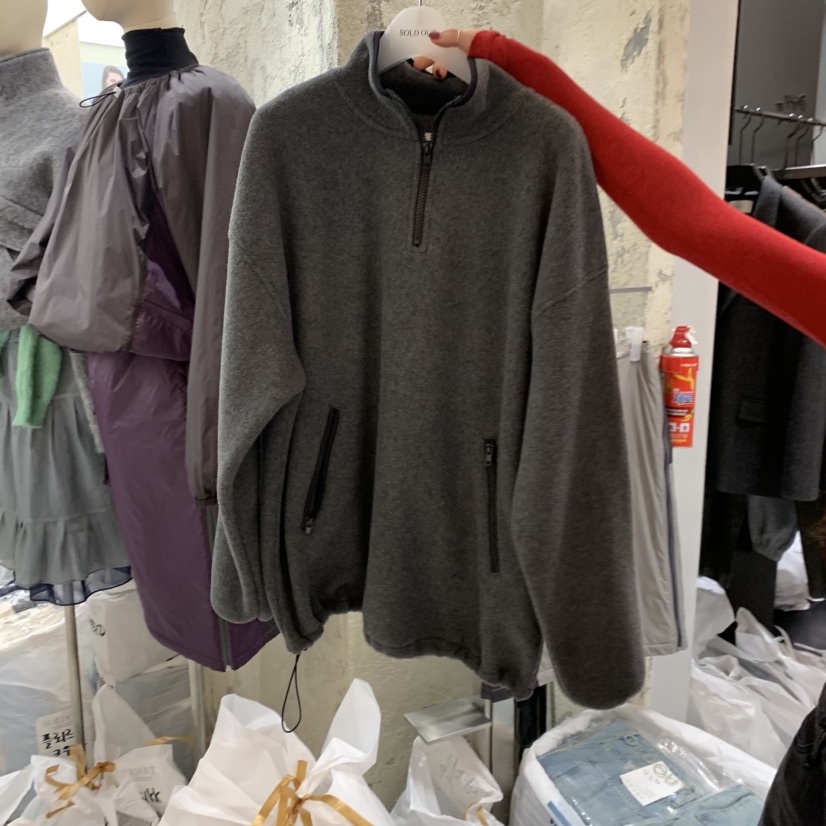 SOLD OUT東大門㊣實拍女士新款推薦25秋冬人氣熱賣衛衣拉鏈SOLD OUT衛衣