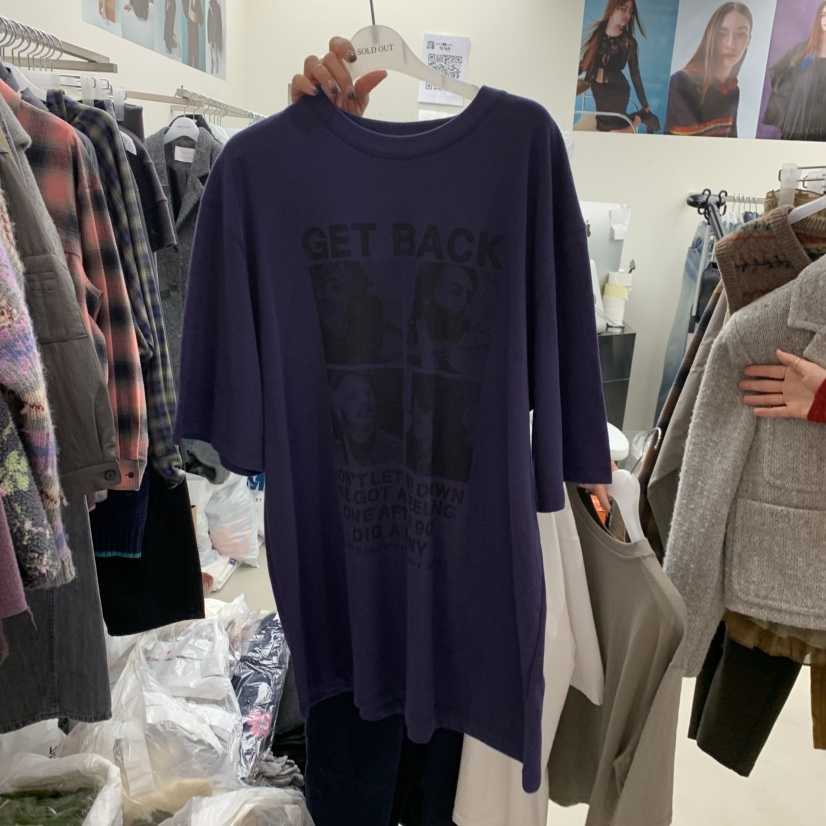 SOLD OUT韓國直郵㊣女士新款推薦人氣休閑職業25秋冬時尚T恤SOLD OUTT恤圖色3