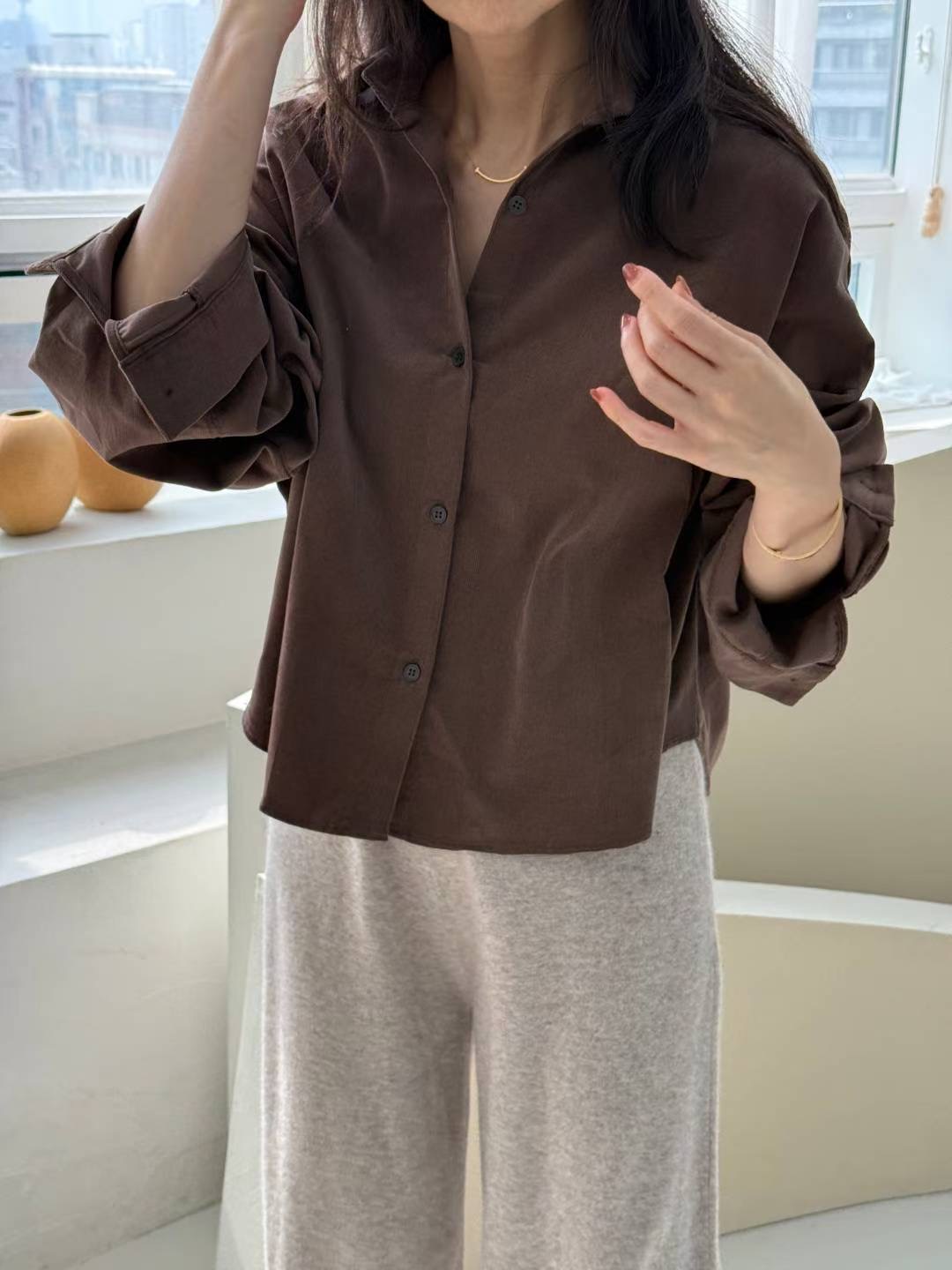 1mm東大門㊣實拍女裝新品熱賣職業真品時尚推薦休閑襯衫蕾絲衫1mm襯衫/蕾絲衫