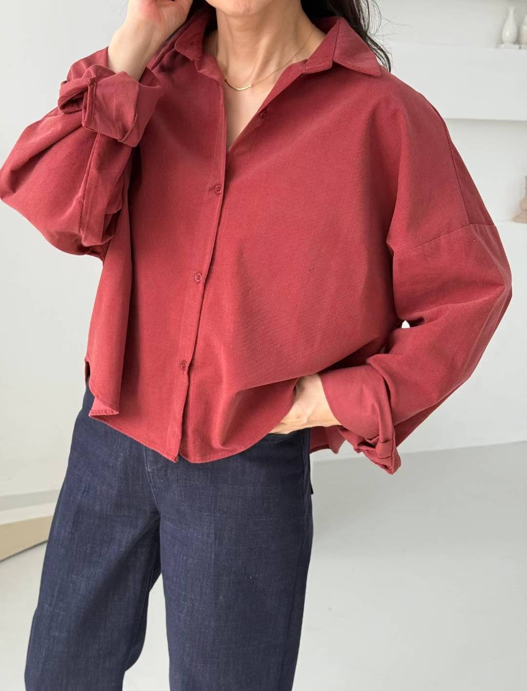 1mm東大門㊣實拍女裝新品熱賣職業真品時尚推薦休閑襯衫蕾絲衫1mm襯衫/蕾絲衫圖色2