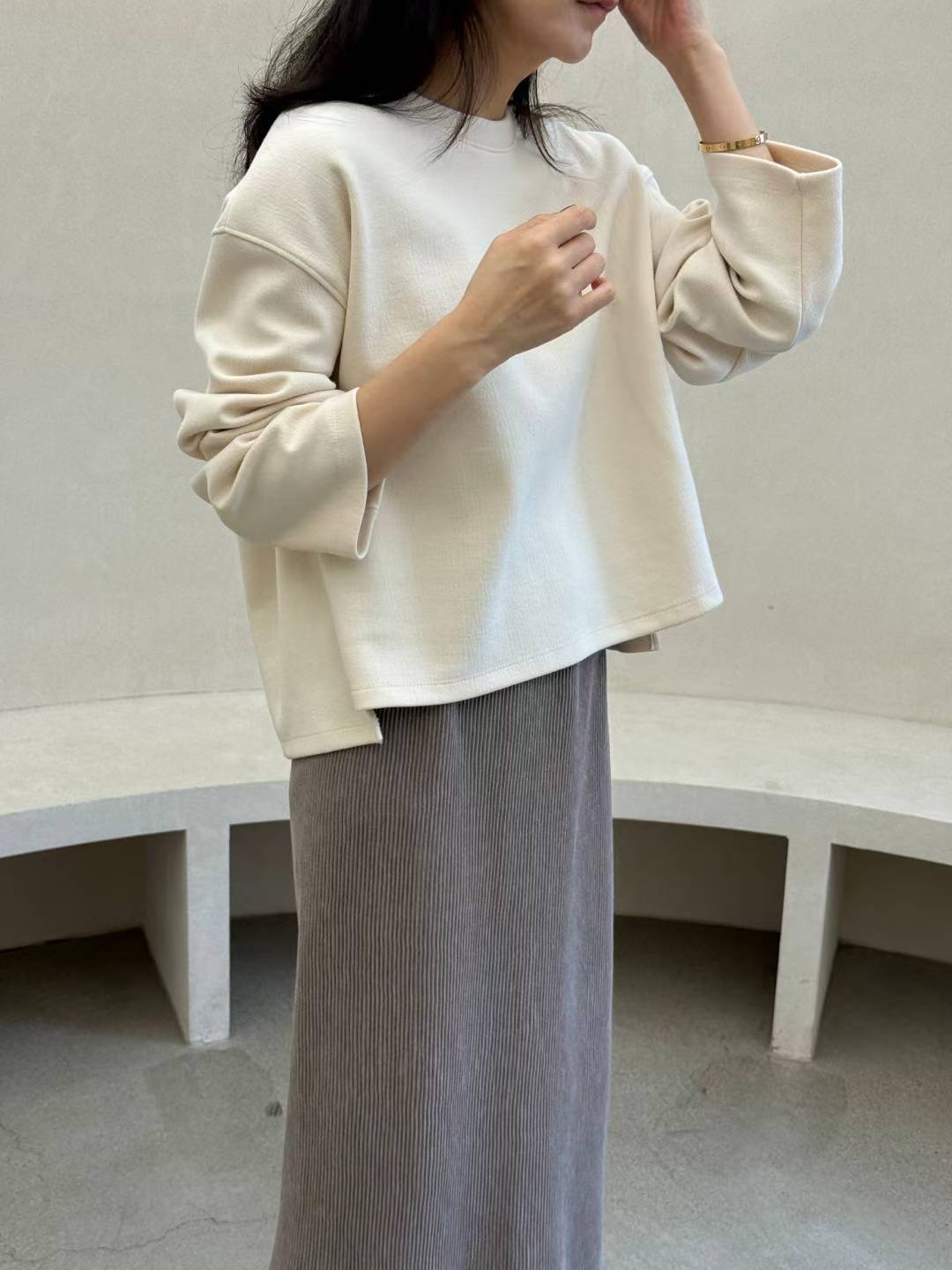 1mm東大門㊣直郵女士新品熱賣時尚休閑25秋冬職業推薦長袖T恤1mm長袖T恤圖色3