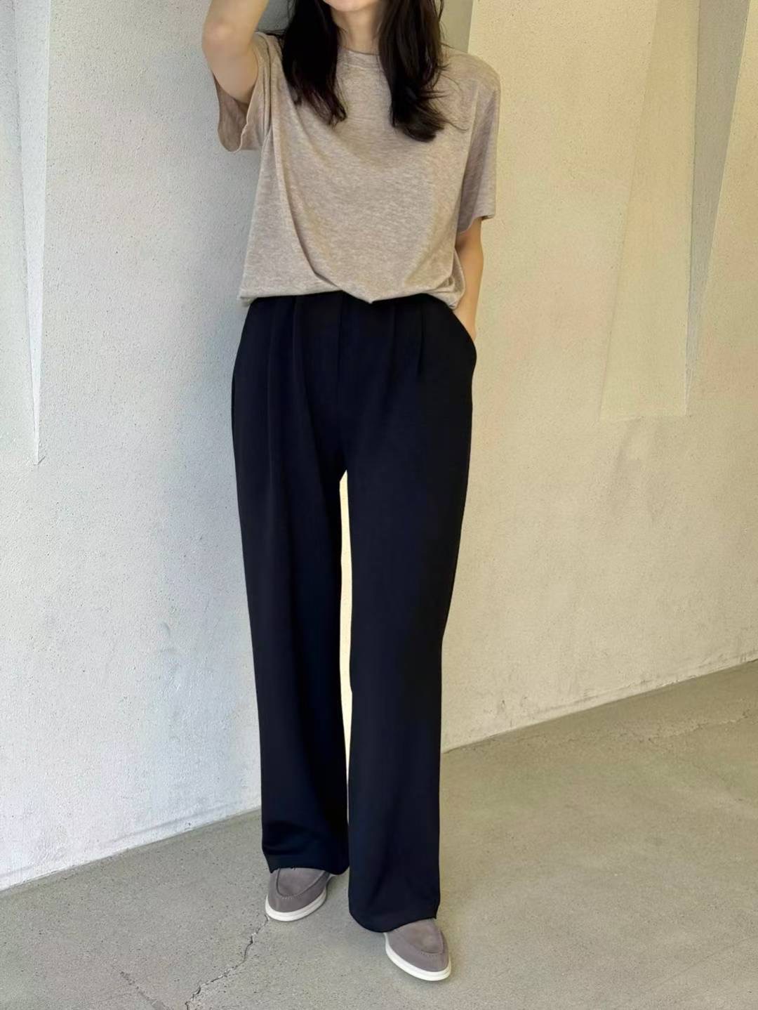 1mm東大門㊣實拍女裝新款推薦熱賣時尚25秋冬人氣休閑休閑褲1mm休閑褲圖色2