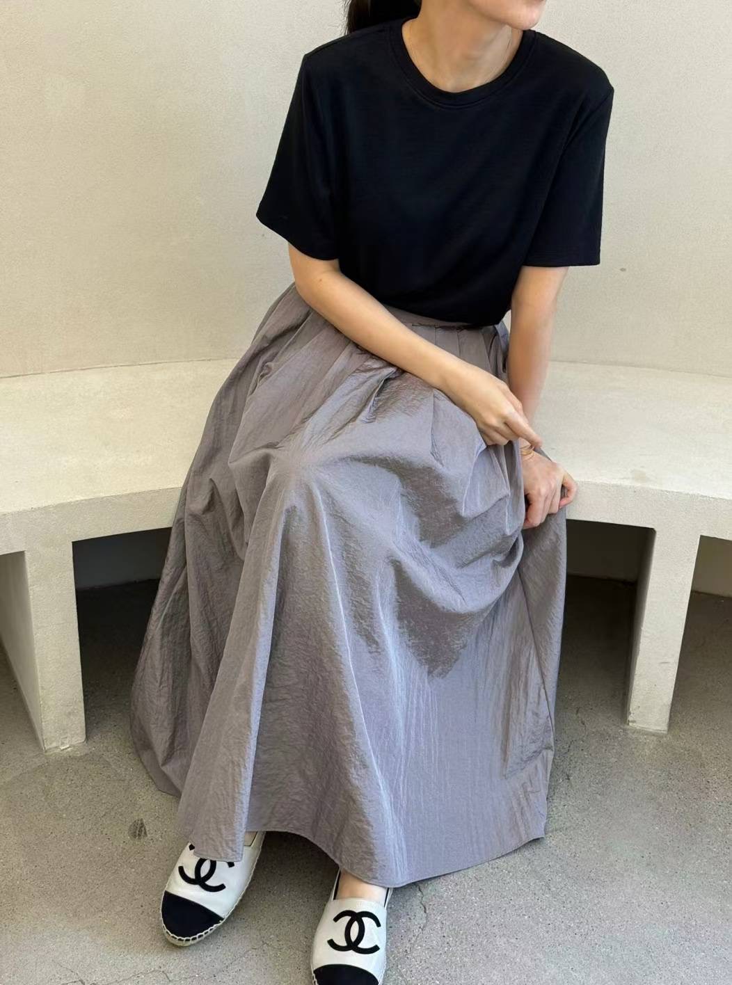 1mm韓國直郵㊣女裝新品真品休閑25秋冬職業熱賣推薦時尚長裙1mm長裙圖色2