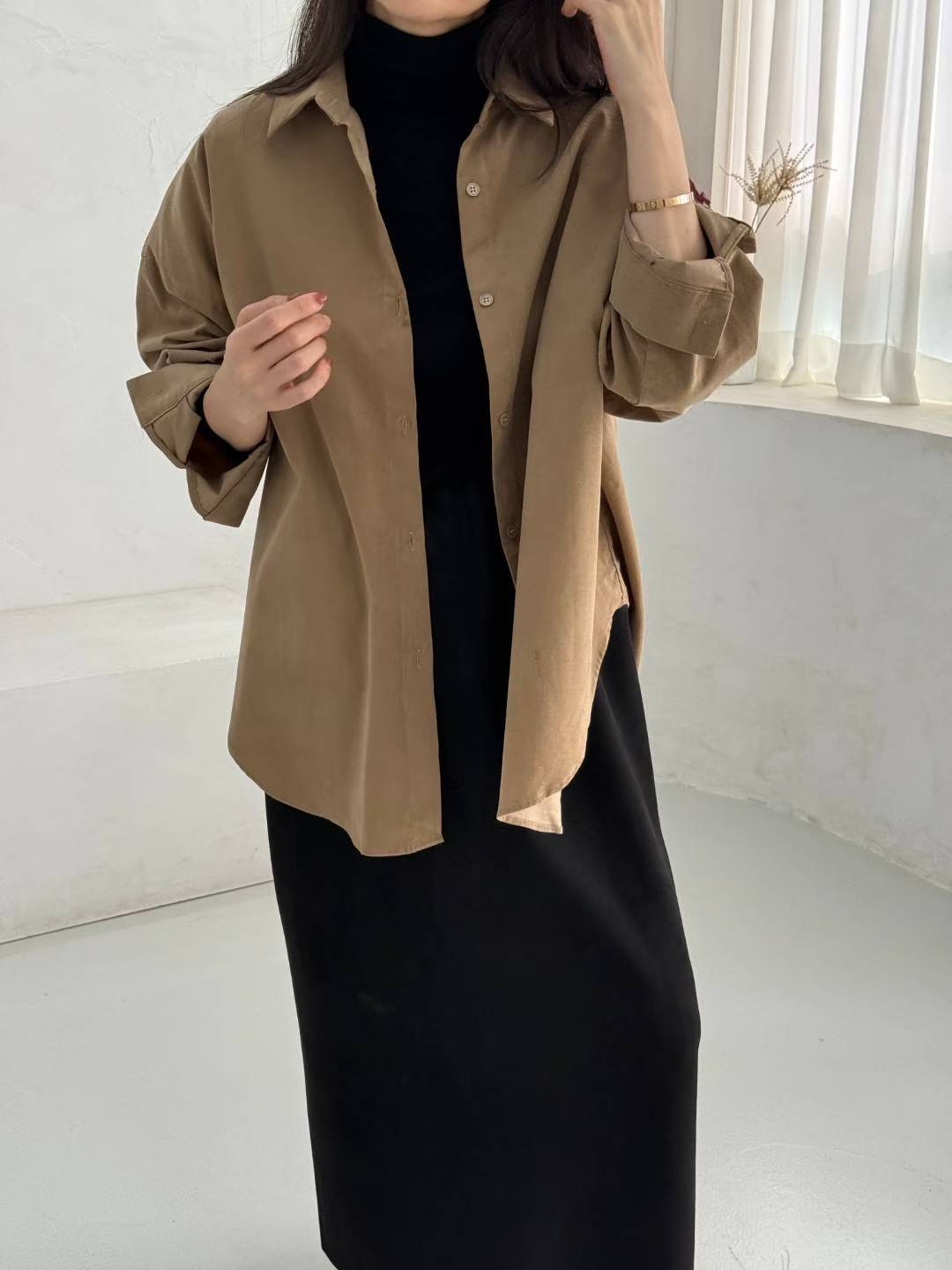 1mm東大門㊣實拍女裝新款休閑熱賣推薦時尚真品人氣襯衫蕾絲衫1mm襯衫/蕾絲衫圖色3