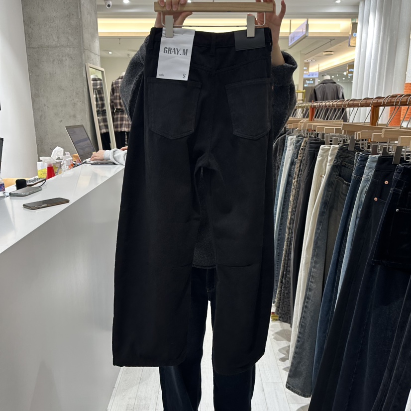 GRAYMELLOW東大門㊣直郵女士新品休閑時尚熱賣真品推薦牛仔褲GRAYMELLOW牛仔褲