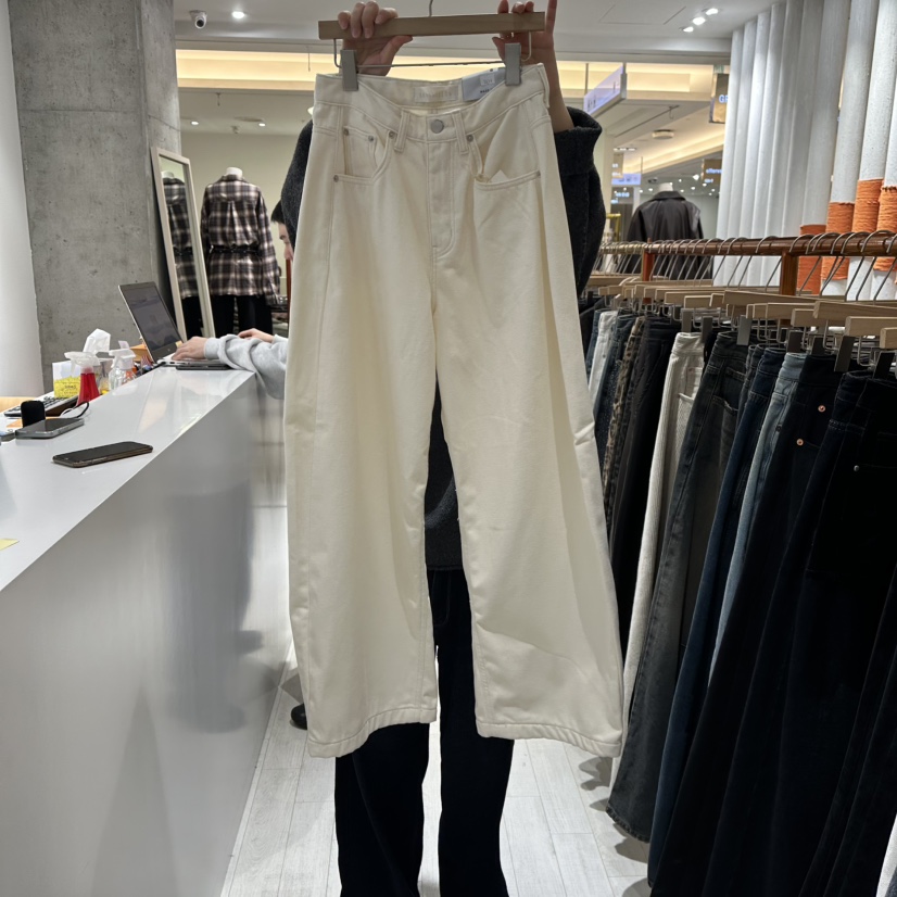 GRAYMELLOW東大門㊣直郵女士新品休閑時尚熱賣真品推薦牛仔褲GRAYMELLOW牛仔褲