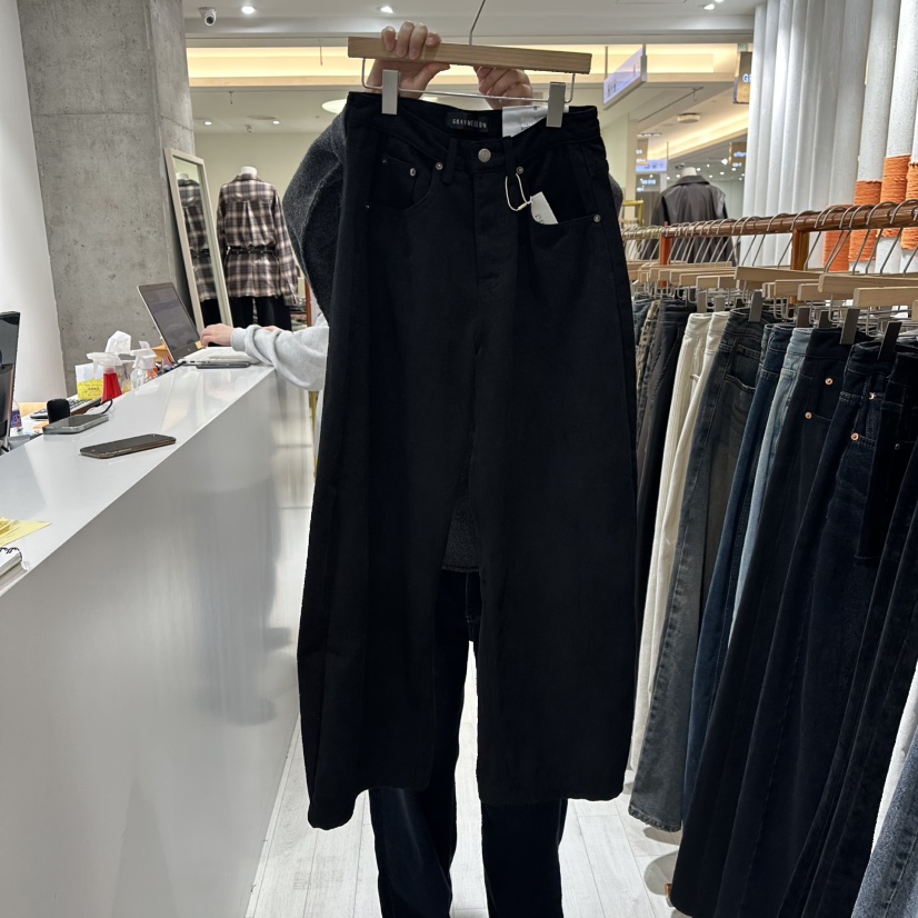 GRAYMELLOW東大門㊣直郵女士新品休閑時尚熱賣真品推薦牛仔褲GRAYMELLOW牛仔褲圖色2