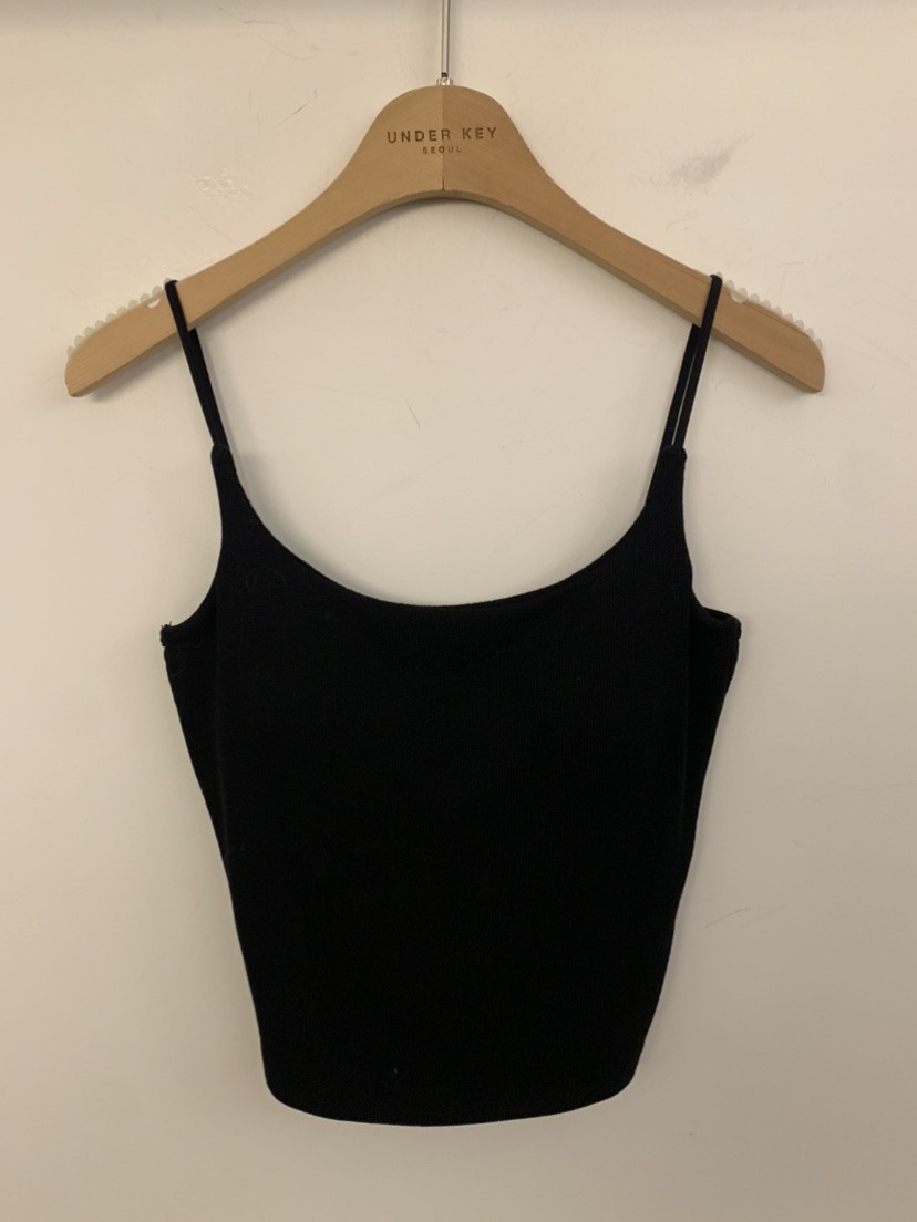 UNDER KEY韓國直郵㊣女士新品真品職業熱賣時尚休閑吊帶背心UNDER KEY吊帶/背心圖色2黑色