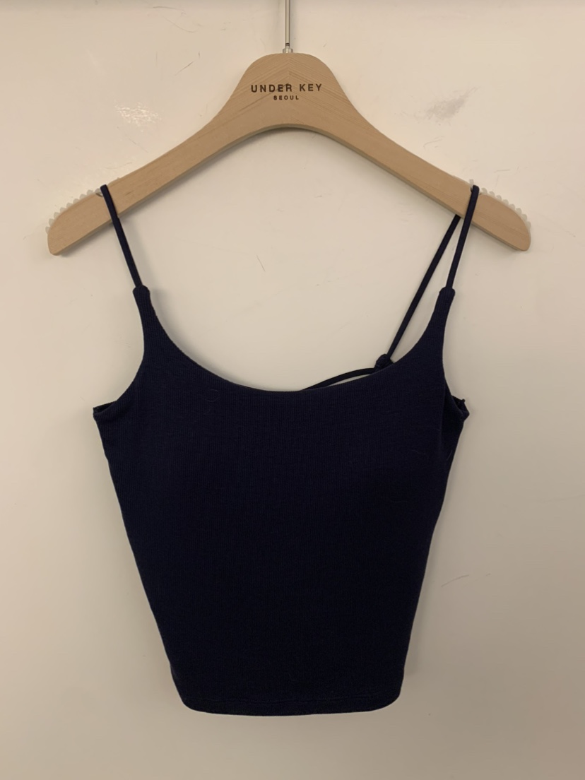 UNDER KEY韓國直郵㊣女士新品真品職業熱賣時尚休閑吊帶背心UNDER KEY吊帶/背心圖色4深藍色