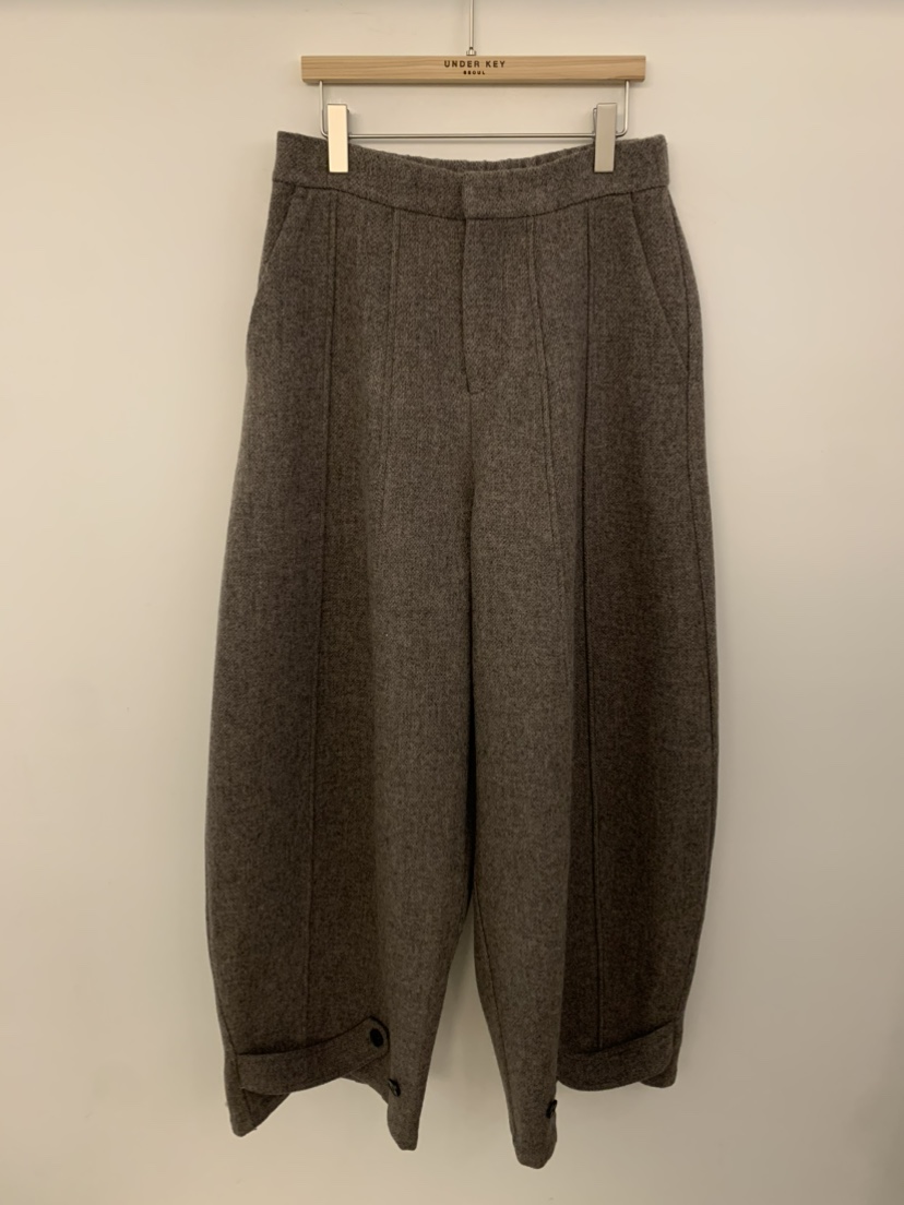 UNDER KEY東大門㊣代購女裝新品推薦真品人氣25秋冬休閑褲UNDER KEY休閑褲圖色2米色