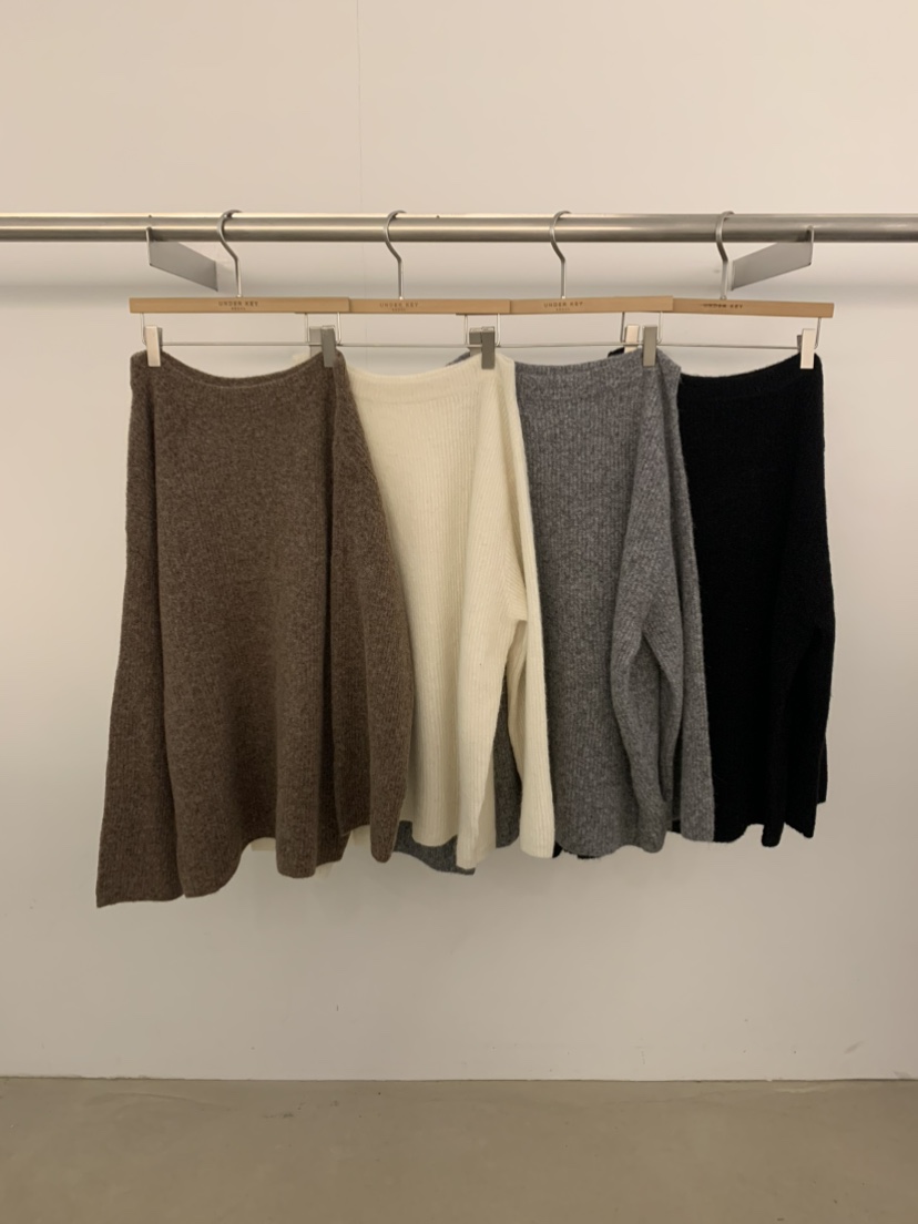 UNDER KEY東大門㊣直郵女士新款時尚人氣25秋冬毛衣羊駝寬松UNDER KEY毛衣