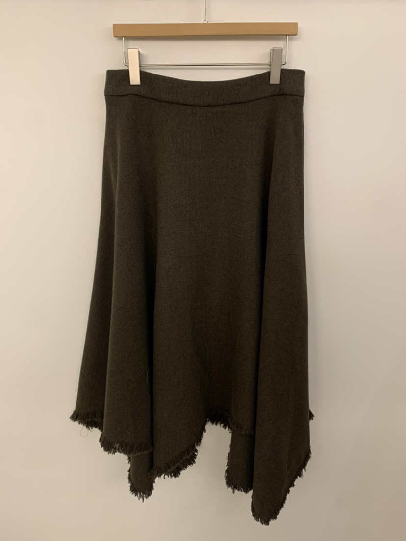 UNDER KEY韓國代購㊣女士新品25秋冬休閑真品長裙羊毛流蘇UNDER KEY長裙