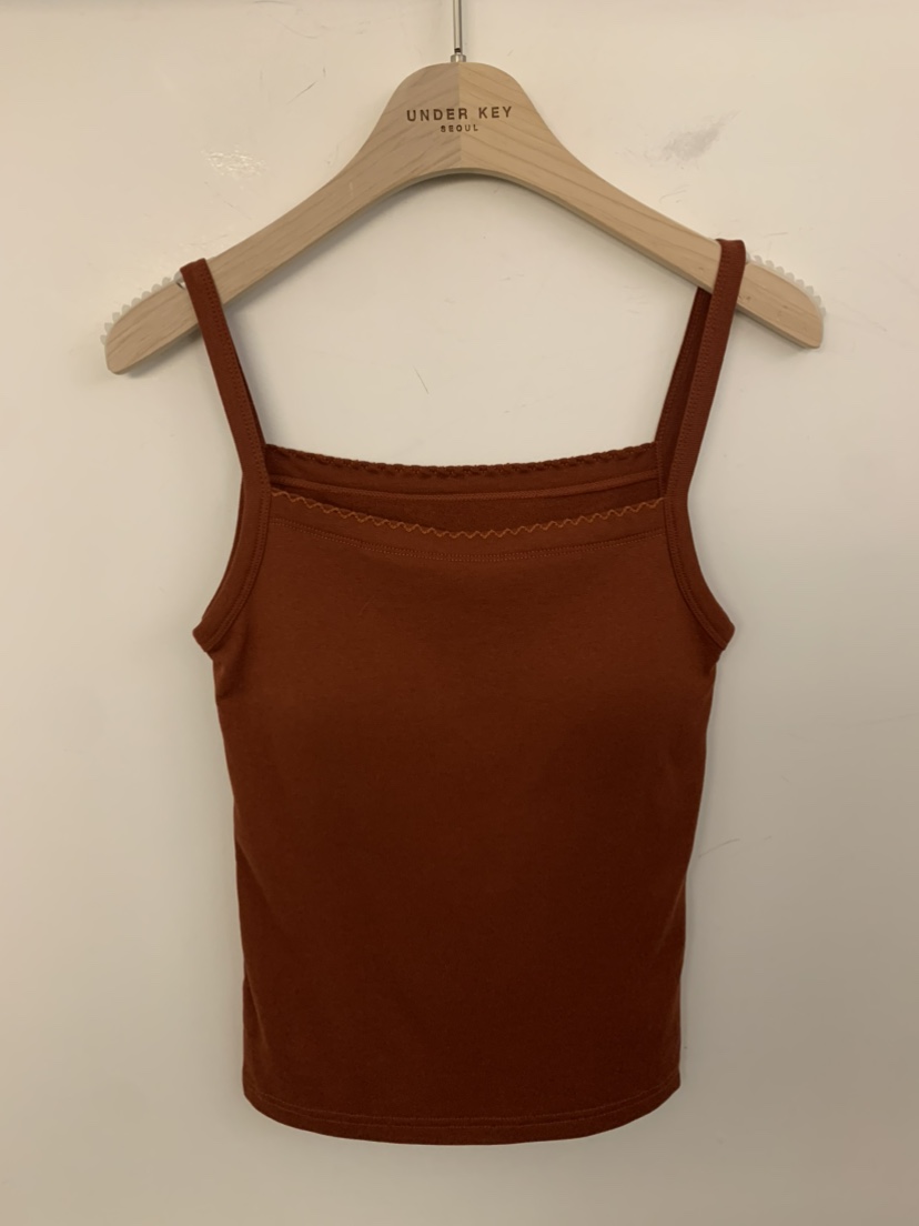 UNDER KEY東大門㊣實拍女裝新品25秋冬熱賣職業人氣吊帶背心UNDER KEY吊帶/背心圖色2