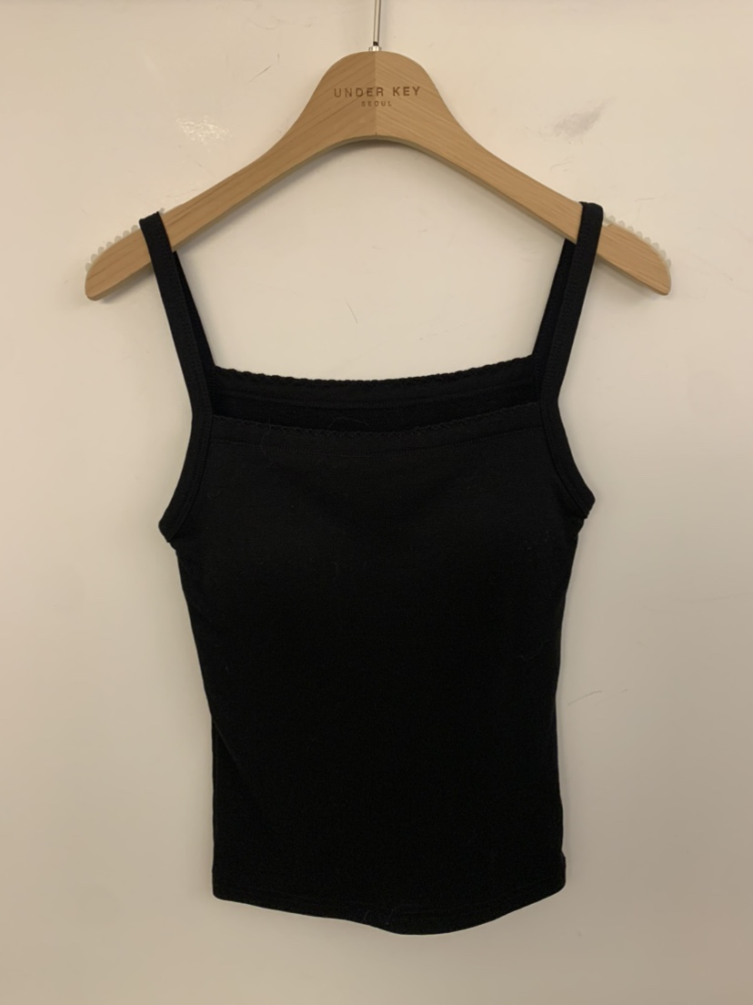 UNDER KEY東大門㊣實拍女裝新品25秋冬熱賣職業人氣吊帶背心UNDER KEY吊帶/背心圖色3黑色