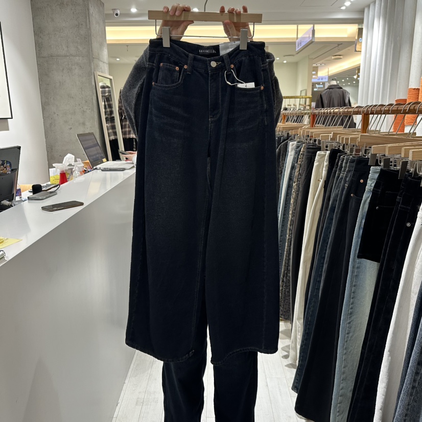 GRAYMELLOW韓國直郵㊣女裝新品真品25秋冬職業推薦時尚牛仔褲GRAYMELLOW牛仔褲