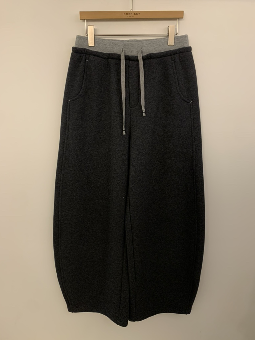 UNDER KEY韓國直郵㊣女士新款人氣職業推薦休閑休閑褲加絨UNDER KEY休閑褲圖色3墨色