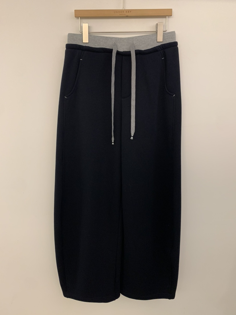 UNDER KEY韓國直郵㊣女士新款人氣職業推薦休閑休閑褲加絨UNDER KEY休閑褲圖色4深藍色