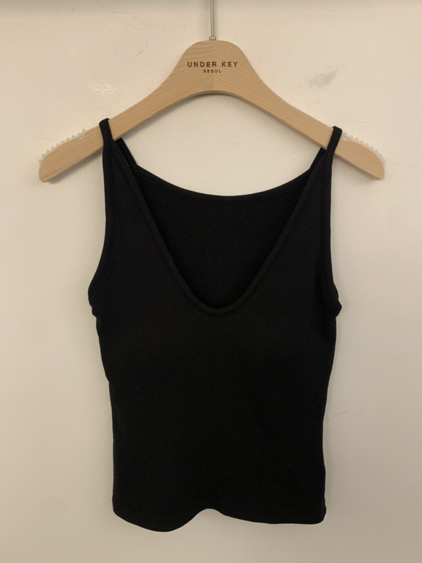 UNDER KEY東大門㊣直郵女裝新款人氣推薦時尚職業吊帶背心UNDER KEY吊帶/背心圖色4黑色