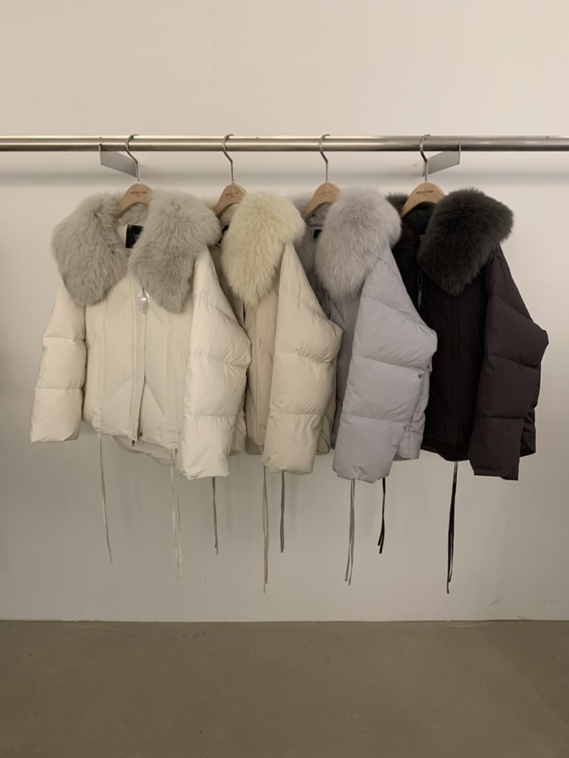 UNDER KEY東大門㊣實拍女裝新款職業真品熱賣短款羽絨服狐貍UNDER KEY短款羽絨服