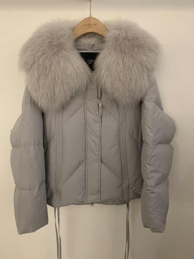 UNDER KEY東大門㊣實拍女裝新款職業真品熱賣短款羽絨服狐貍UNDER KEY短款羽絨服圖色2