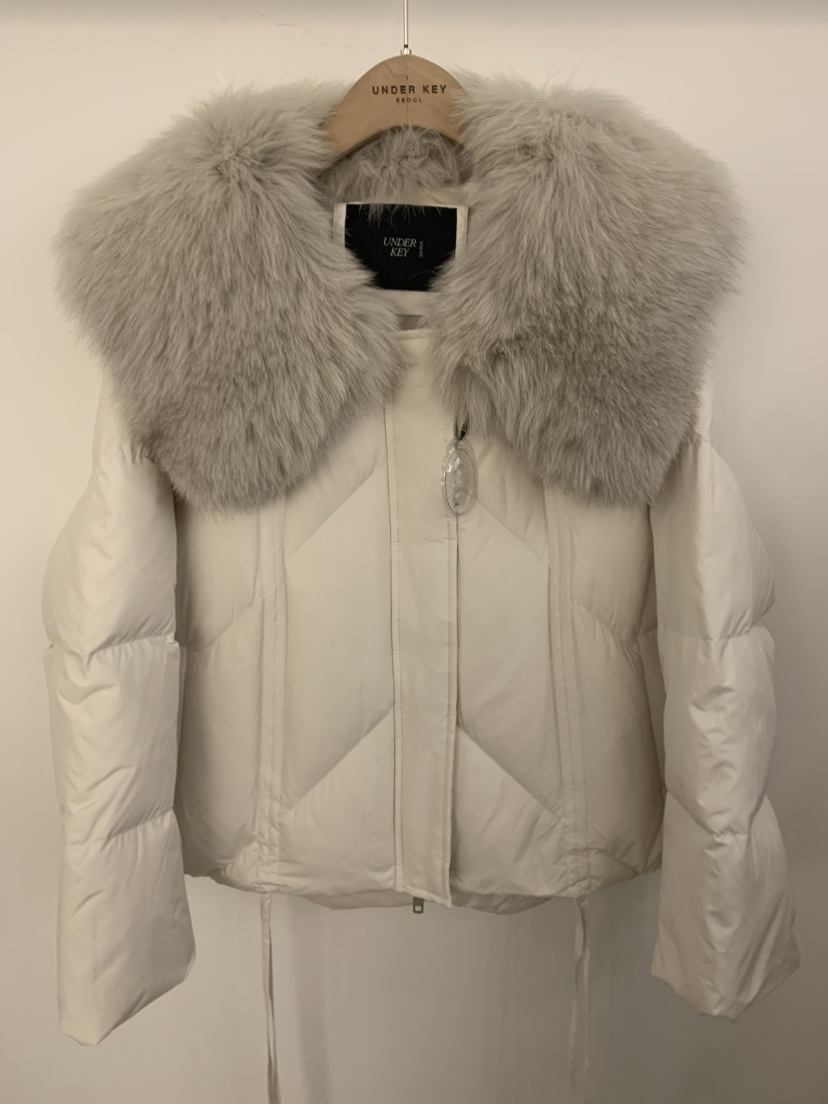 UNDER KEY東大門㊣實拍女裝新款職業真品熱賣短款羽絨服狐貍UNDER KEY短款羽絨服圖色4