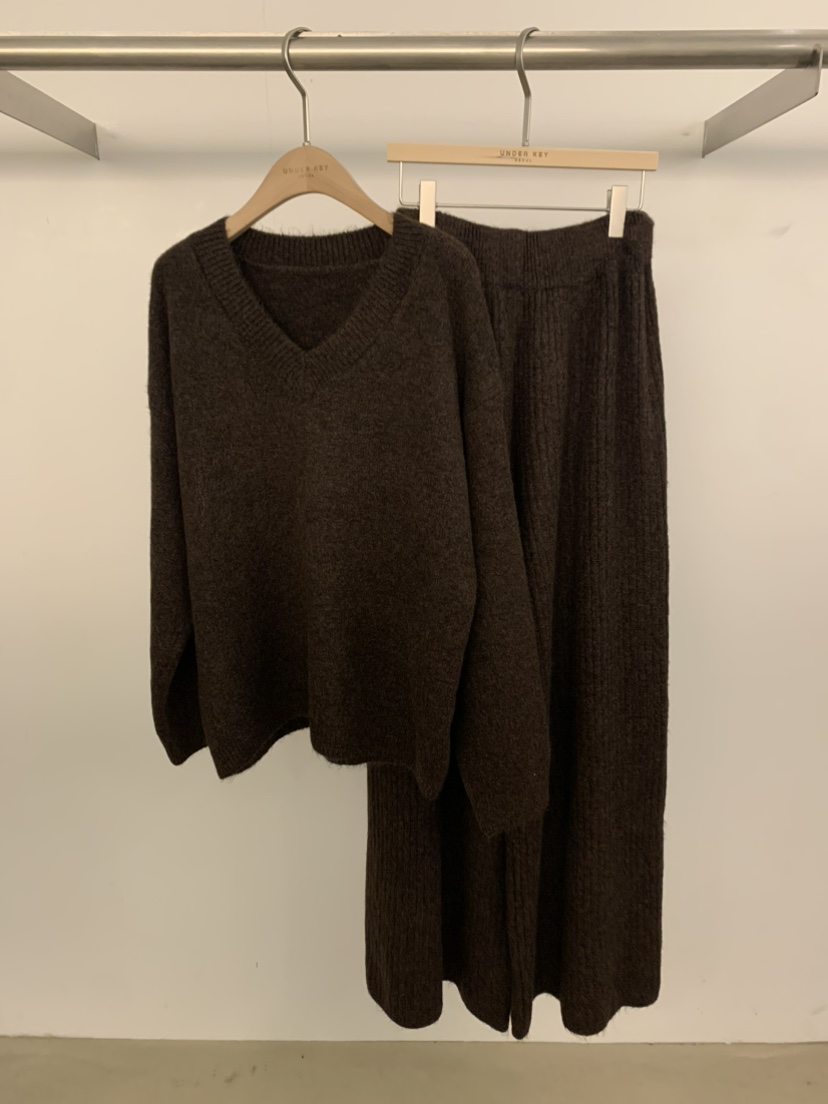 UNDER KEY韓國直郵㊣女士新品休閑25秋冬推薦人氣時尚套裝UNDER KEY套裝圖色3