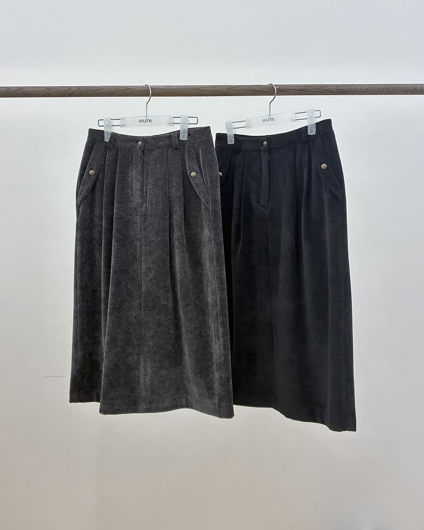 ERUME韓國代購㊣女裝新款25秋冬休閑時尚職業真品推薦熱賣長裙ERUME長裙圖色2左二色