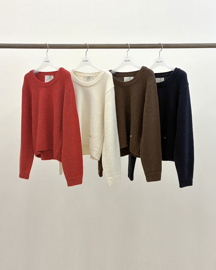 ERUME韓國代購㊣女士新款人氣推薦熱賣休閑時尚真品針織衫羊駝ERUME針織衫