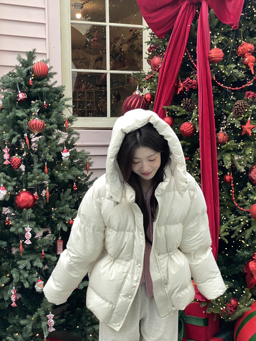 ERUME韓國直郵㊣女士新品時尚職業推薦休閑真品熱賣短款棉服ERUME短款棉服