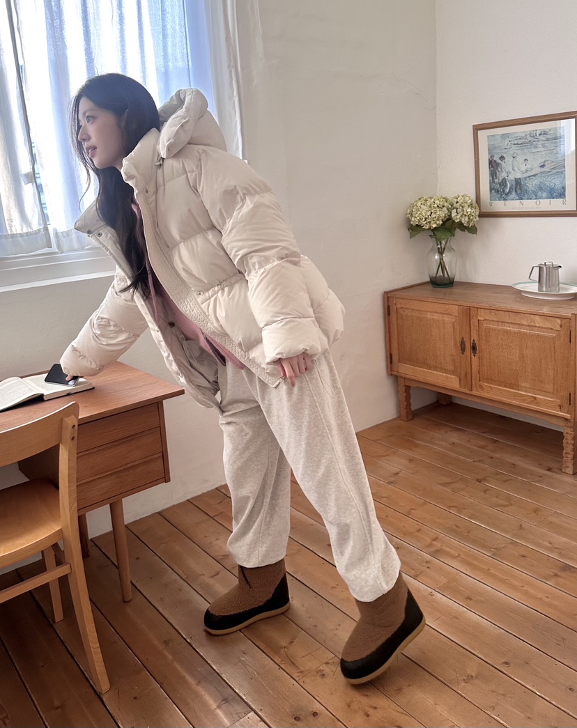 ERUME韓國直郵㊣女士新品時尚職業推薦休閑真品熱賣短款棉服ERUME短款棉服