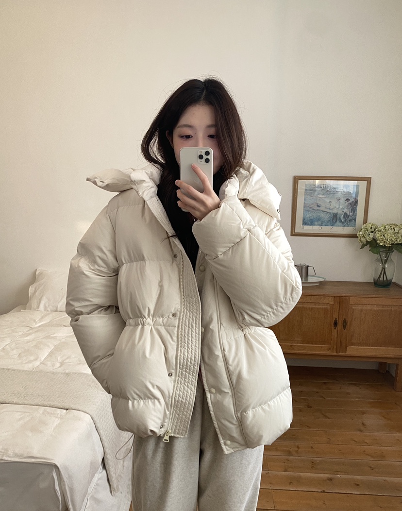 ERUME韓國直郵㊣女士新品時尚職業推薦休閑真品熱賣短款棉服ERUME短款棉服