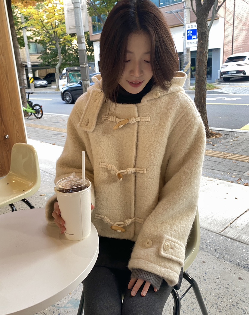 ERUME韓國代購㊣女士新品25秋冬人氣熱賣職業休閑真品短款大衣ERUME短款大衣